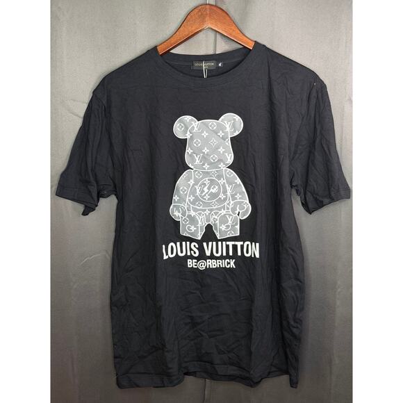 Louis Vuitton Bearbrick Graphic Logo Black T Shirt Size XL New With Packaging - Picture 2 of 7